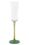 Zodax Sachi Set Of 6 Champagne Flutes In Multi