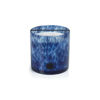 Zodax Sea Salt & Coastal Mist Scented Jar Candle In Blue