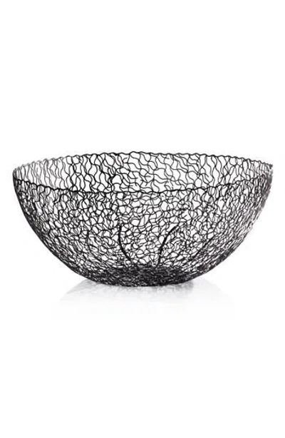 Zodax Seaflower Decorative Bowl In Black