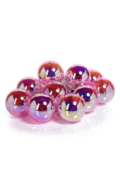 Zodax Set Of 10 Spectrum Led String Lights In Pink