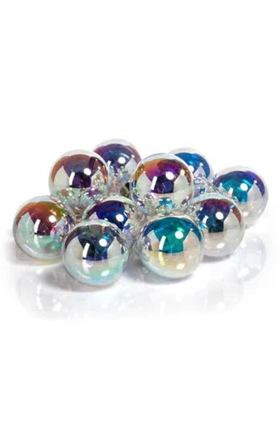 Zodax Set Of 10 Spectrum Led String Lights In Silver