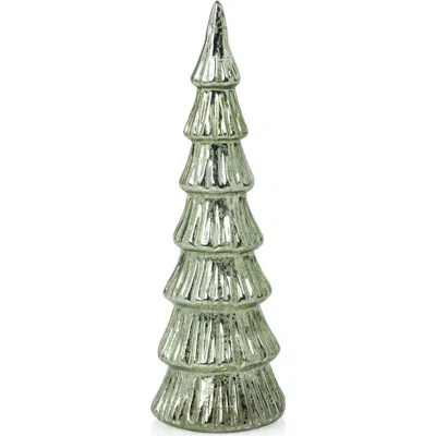 Zodax Set Of 2 Lior Glass Tree Figurines In Green