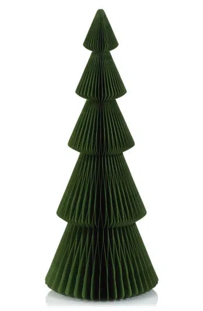 Zodax Set Of 2 Miriam Paper Tree Figurines In Green