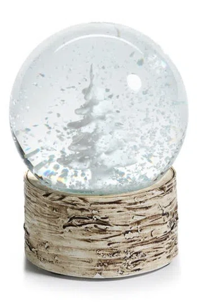 Zodax Set Of 2 White Tree Snow Globes In Multi