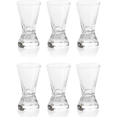 Zodax Set Of 6 Jigger Shot Glasses In Transparent