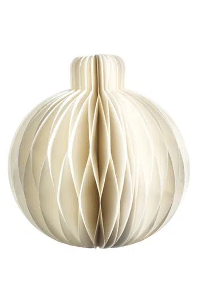 Zodax Set Of 6 Miriam Large Paper Deco Sphere Ornaments In Neutral