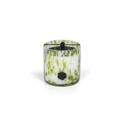Zodax Sicilian Lemon Bergamot Scented Jar Candle In Green