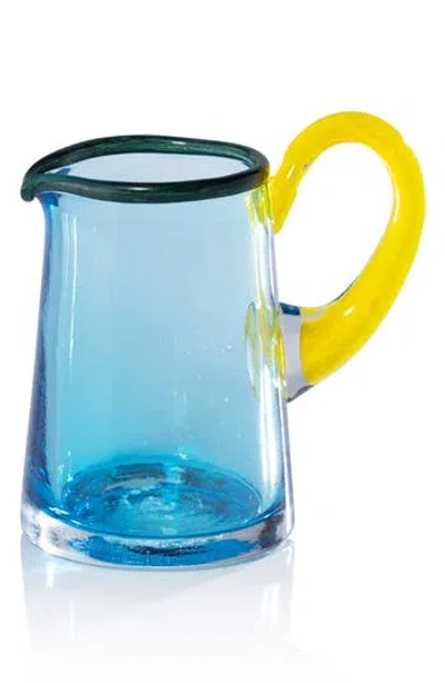 Zodax Small Glass Pitcher In Blue