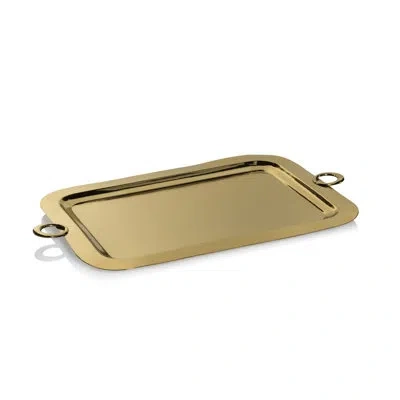 Zodax Steel Tray In Gold