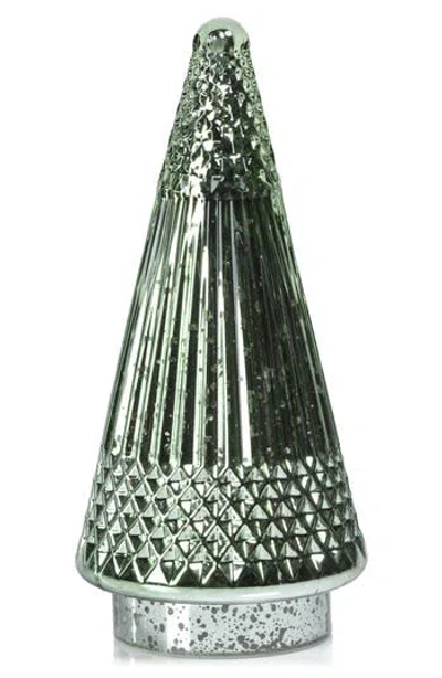 Zodax Stella 11-inch Antique Glass Illuminated Tree In Green