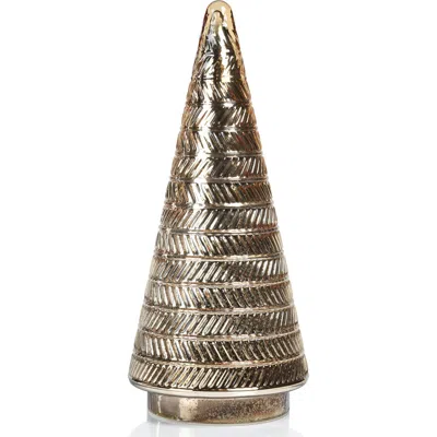 Zodax Stella 17-inch Antique Glass Illuminated Tree In Gold