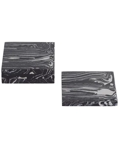 Zodax Stone Dust Black Coasters