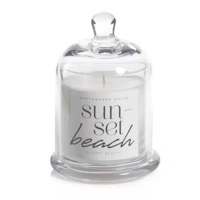 Zodax Sunset Beach Scented Jar Candle In Clear