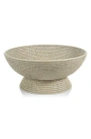 Zodax Surbiton Rattan Footed Bowl In Neutral