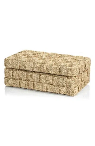 Zodax Taranto Abaca Rope Decorative Box In Neutral