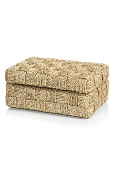 Zodax Taranto Abaca Rope Decorative Box In Brown