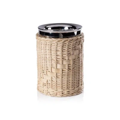 Zodax The Palmier Steel Wine Cooler In Light Beige,silver