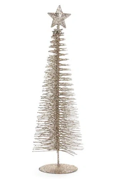 Zodax Treasure Mountain 12-inch Champagne Tree Decoration In Gold