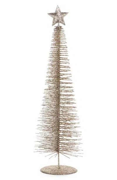 Zodax Treasure Mountain 16-inch Champagne Tree Decoration In Gold