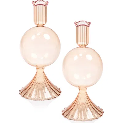 Zodax Treviso Bulb Set Of 2 Vases In Neutral