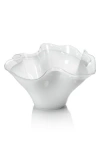 Zodax Vellerti Wave Glass Bowl In Transparent