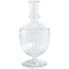 Zodax Vellum Set Of 2 Spiral Decorative Glass Vases In Transparent