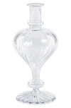 Zodax Vellum Set Of 2 Spiral Decorative Glass Vases In Transparent