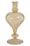 Zodax Vellum Set Of 2 Spiral Decorative Glass Vases In Brown