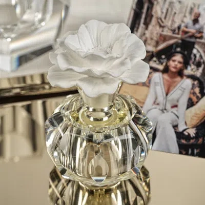 Zodax Venezia Porcelain Diffuser- Alessandra In Clear,light Yellow