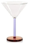Zodax Vireo Set Of 4 Martini Glasses In Purple