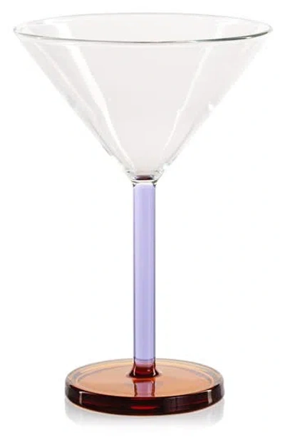 Zodax Vireo Set Of 4 Martini Glasses In Purple