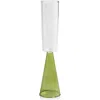 Zodax Viterbo Set Of 4 Champagne Flutes In Green