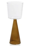 Zodax Viterbo Set Of 4 Red Wine Glasses In Brown