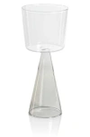 Zodax Viterbo Set Of 4 White Wine Glasses In Transparent