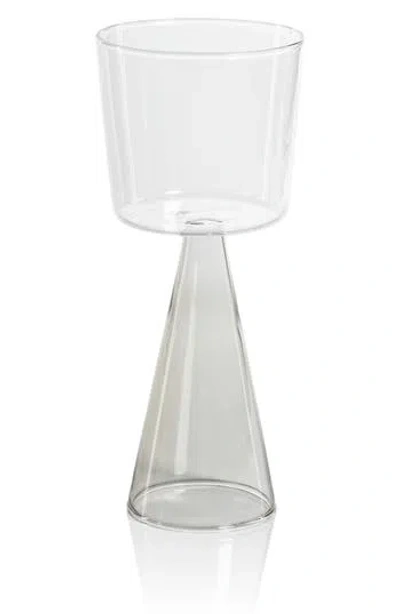 Zodax Viterbo Set Of 4 White Wine Glasses In Transparent