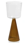 Zodax Viterbo Set Of 4 White Wine Glasses In Brown