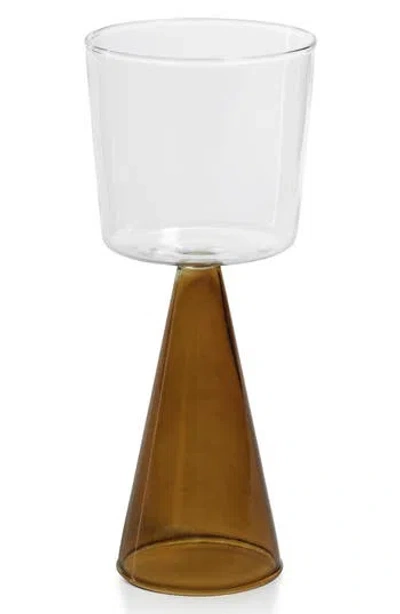 Zodax Viterbo Set Of 4 White Wine Glasses In Brown