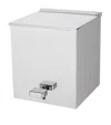 Zodiac Chrome Square Pedal Bin In Silver