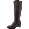 Zodiac Cindy Womens Zipper Faux Leather Knee-high Boots In Brown