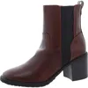 Zodiac Claret Womens Zipper Faux Leather Chelsea Boots In Brown