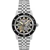 Zodiac Compression Diver Skeleton Bracelet Watch, 40mm