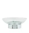 Zodiac Cracked Crystal Soap Dish In Silver