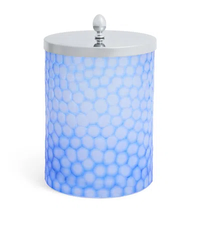 Zodiac Crystal Ocean Honeycomb Bin In Blue