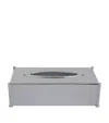 Zodiac Cylinder Chrome Tissue Box In Silver