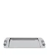 Zodiac Cylinder Chrome Tray In Silver