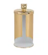 Zodiac Cylinder Gold-plated Cotton Pad Dispenser In Gold
