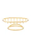 Zodiac Cylinder Gold-plated Soap Dish In Gold