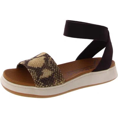 Zodiac Cyprus Womens Water Repellent Stretch Gladiator Sandals In Brown
