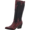 Zodiac Dawson Womens Snake Print Faux Leather Knee-high Boots In Multi