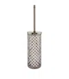 Zodiac Diamond Toilet Brush Holder In Grey